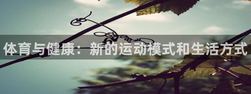 oety欧亿体育官网下载软件：体育与健康：新的运动模